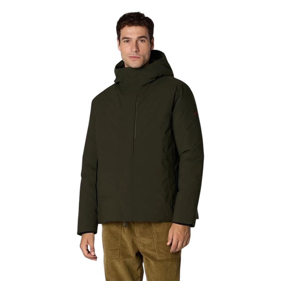 Obione giacca da uomo animal free con cappuccio Save The Duck | D31297M/MATT250071